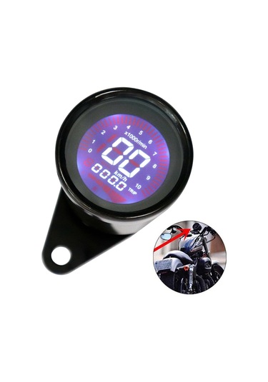 Evrensel 12 V Motosiklet Enstrüman Modifiye Dijital K12547-b