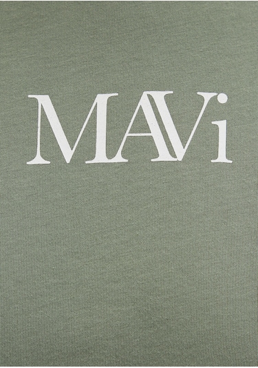 Mavi - Mavi Logo Baskılı Yeşil Tişört 1611594-81976 Yeşil