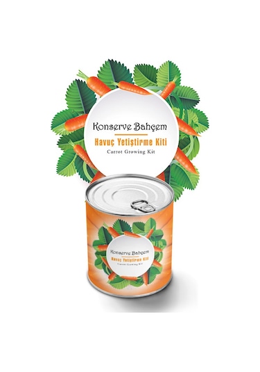 Konserve Bahçem Havuç Tohum Yetiştirme Kiti