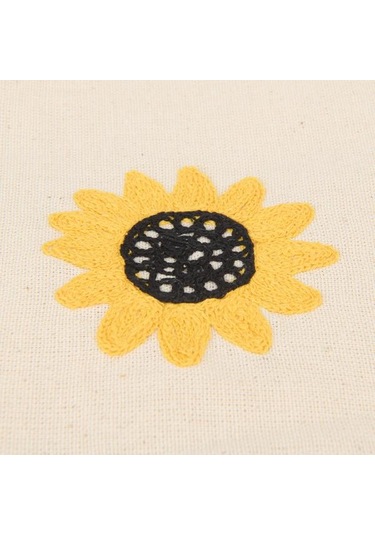 Evidea Soft Nakışlı Fırfırlı 2'li Amerikan Servis - Ekru - 35x50 Cm Ekru