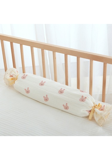 Şeker Silindir Yastık Bebek Boyun Yastığı Yumuşak Ve Güvenli No.34 Ekru