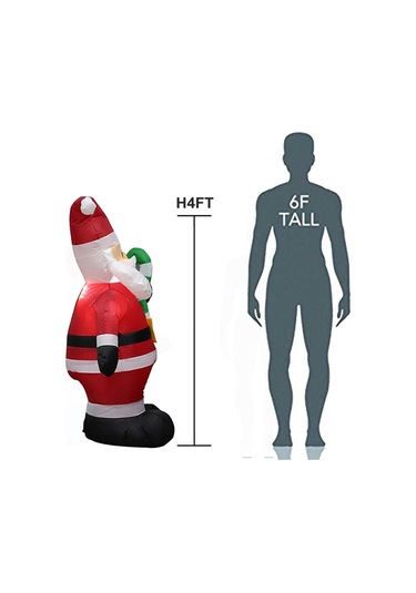 Şişirilebilir Noel Süslemeleri 4 Ft Çok Renkli