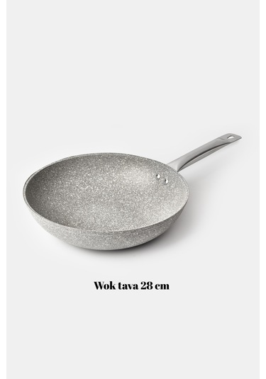 Urla Wok Tava Gri 28 Cm Gri