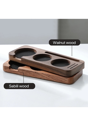 Dinosaurs Kahve Sabotaj Mat İstasyonu Standı Portafilter Tutucu Destek Tabanı Rafı Ceviz Ahşap 51mm/53mm Aksesuarlar Barista İçin Diğer