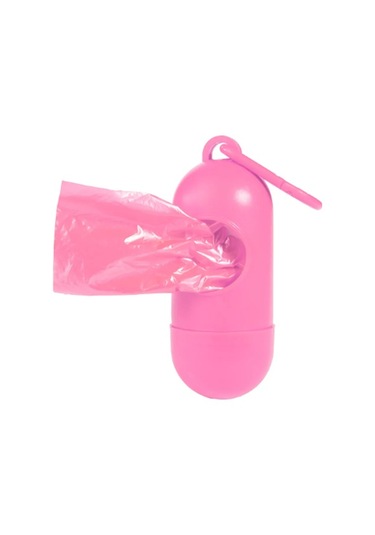 Bamm Bamm Çanta Boy Kirli Bebek Bezi Çöp Poşeti ve Taşıma Çantası (Pembe)