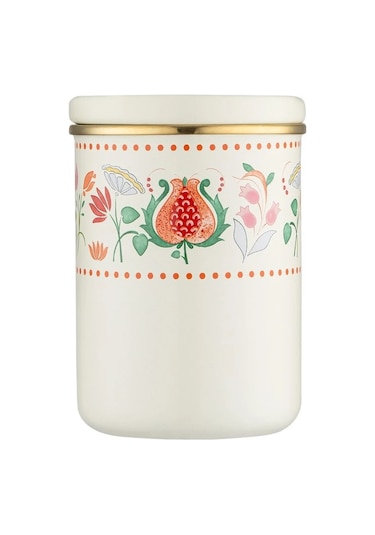 Emsan Nar Emaye Büyük Düz Kavanoz Çok Renkli