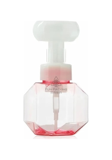 300ml-13x8cm-1pc Çiçek Köpük Şişe Köpük Losyon Doldurulabilir Şişe Çiçek Pompası Kafa Sabun Şampuan Kozmetik Boş Şişe Banyo Aksesuarları