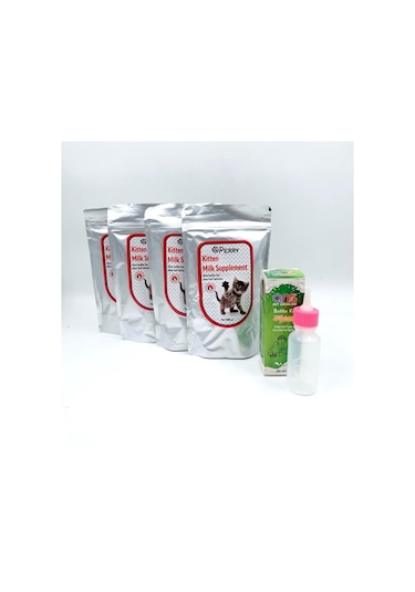 Perry Yavru Kedi Süt Tozu 4 Adet + Biberon 60 ML