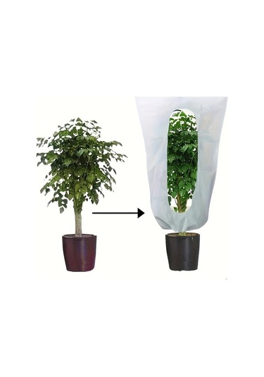 Fochsia L Sku 2 Adet Yeniden Kullanılabilir Don Örtüsü Bitki Koruma Torbası Soğuk Hava Ve Zararlılardan Koruma