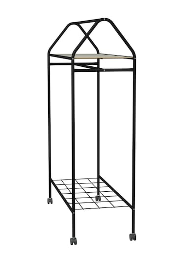 Metallica Concept Tekerlekli Home Hanger Askılık Ayaklı Askılık Siyah