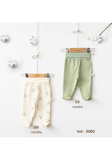 Bear Hugs Patikli Pantalon 2 Li Set Yeşil