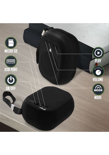 F4314 Ultra Kompakt Micro-sd/usb Sesli Bluetooth Hoparlör