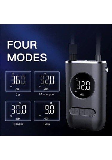 Novahub Yeni Taşınabilir Tahrikli Şarj Pompası Pompası Pompası Mini Mini Lastik Kendinden Kablosuz Hava Elektrikli El Ekran Dijital Araba Oo