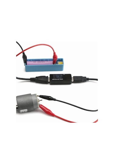 Sones Usb-a Dişi - 2 X Timsah Klipsli Güç Bağlantısı Uzatma Kablosu, Uzunluk: 0,5m