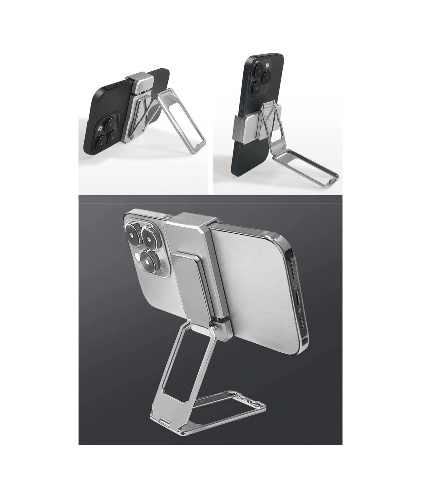 İpek Yıldızı 360 Derece Dönen Tüm Telefon Tipleri İle Uyumlu Metal Telefon Standı Braket