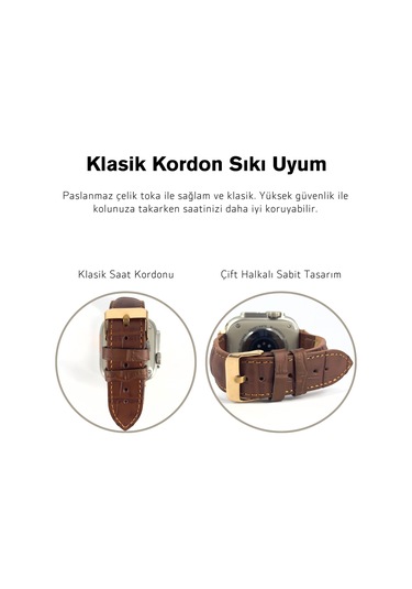 Dxl El Yapımı Hakiki Deri Kutulu İos Watch Uyumlu Kordon 38mm 40mm 41mm Uyumlu Watch Ultra Kayış