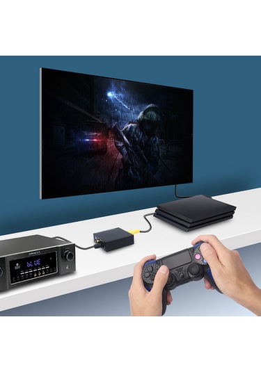 Springsun Aımos Ct02 Metal Ses Dönüştürücü - Koaksiyel Ve Optik Fiber Arası Çift Yönlü, Pcm2.0/dts/dolby-ac3 Desteği, 25mbps Aktarım Hızı