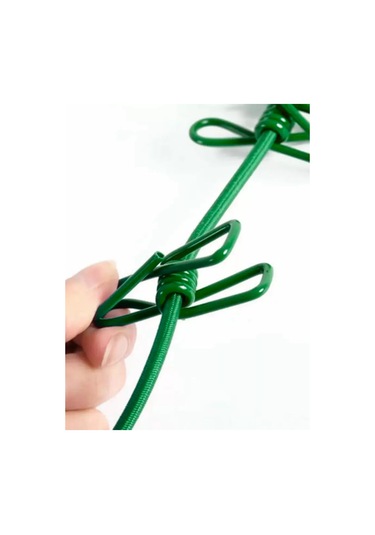 Esfamily Mandallı Çamaşır Kurutma İpi 226655324 Yeşil