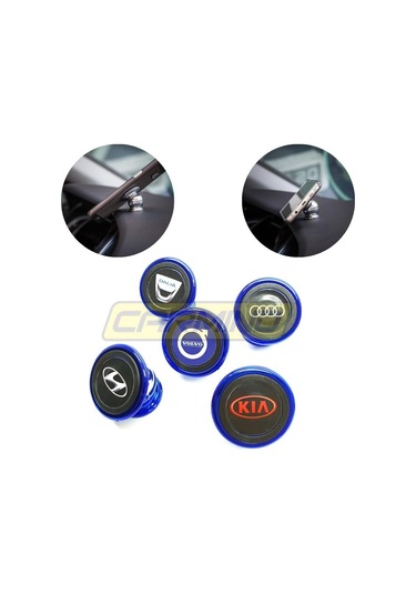 Mavi Mıknatıslı Metal Telefon Tutucu 001