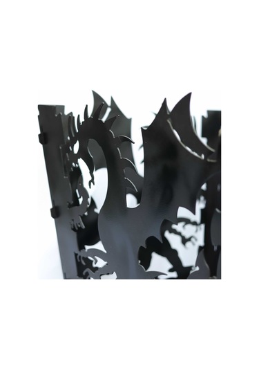 Dragon Açık Hava Bahçe Şöminesi Siyah