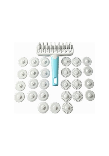 37 Parça Ev Hamuru Kesme Seti, Poğaça-pasta Kalıbı, Isıya Dayanıklı Plastik, Hamur Kesim Araçları Çok Renkli Çok Renkli