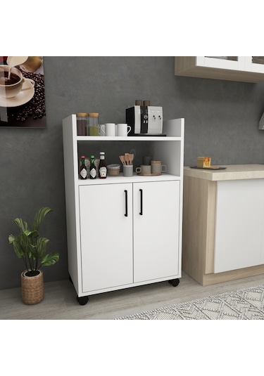 Arnetti Mutfak Banyo Dolabı Tiraks Çok Amaçlı Dolap Beyaz