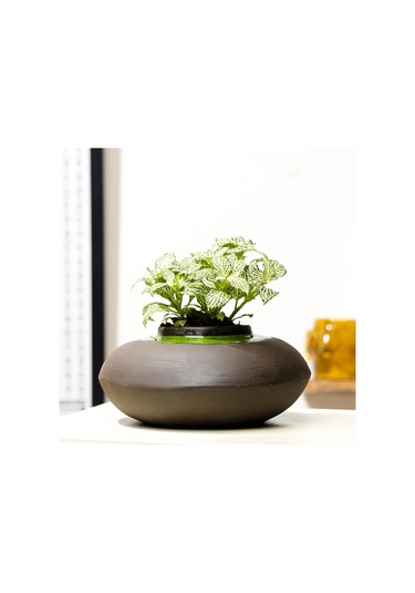 Aurora Black El Yapımı Seramik Vazo Renkli