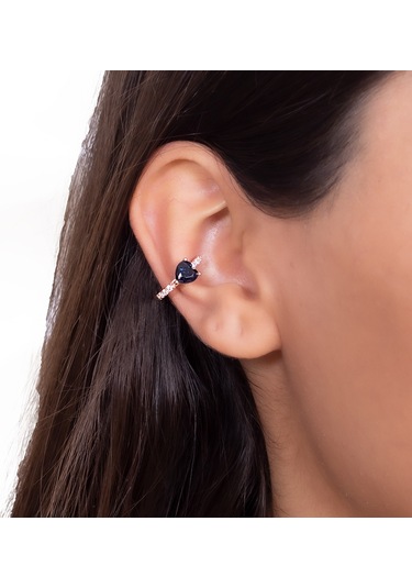 Kalp Gümüş Kıkırdak Sb1782 Rosegold Altın