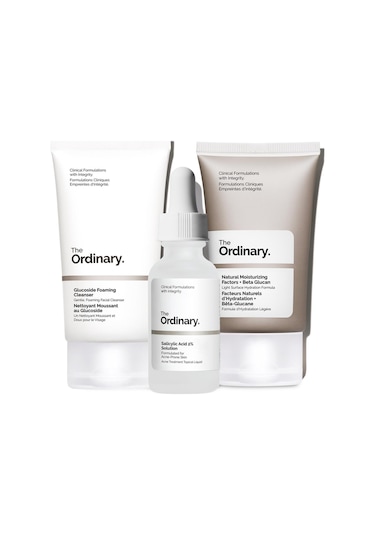 The Ordinary Salicylic Acid Solution 30 ML + Glucoside Foaming Cleanser 150 ML + Natural Moisturizing Factors + HA 30 ML