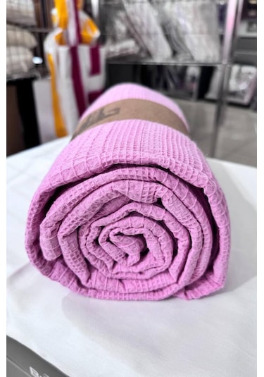 Çeyiz Diyarı Çift Kişilik Yazlık Pamuklu Tek Pike Pembe Pembe
