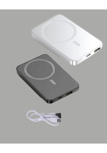 20w Pd Ve 15w Manyetik Kablosuz Şarj Destekli Taşınabilir Powerbank Çok Renkli