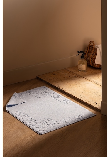 Orlena %100 Pamuk Ayak Havlusu - Mavi - 50x70 Cm Mavi