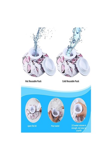 Çok Amaçlı Buz Torbası Migren, Baş Ağrısı Ağrı Için Soğuk Kompres Bez Buz Torbası - 1 Adet Mavi