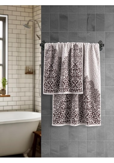 Jakarlı Havlu Set "karna Premium" Grande Havlu Seti 50x90 - 70x140 Cm A