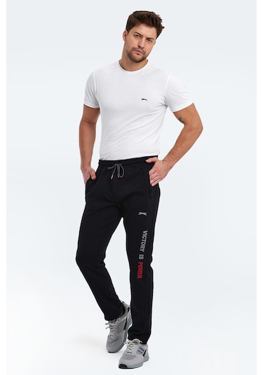 Slazenger Naum I Erkek Cepli Siyah Eşofman Altı Siyah