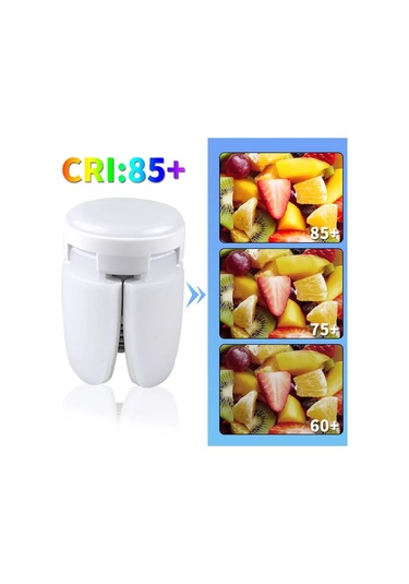 E27 Katlanabilir Fan Led Ampul 220v 110v Led Ampul Ev Tavan Beyaz