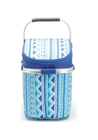 Pazly 26l Skycity Soğutucu Çanta - Izolasyonlu Kamp, Piknik, Plaj Çantası Mavi Mavi Mavi