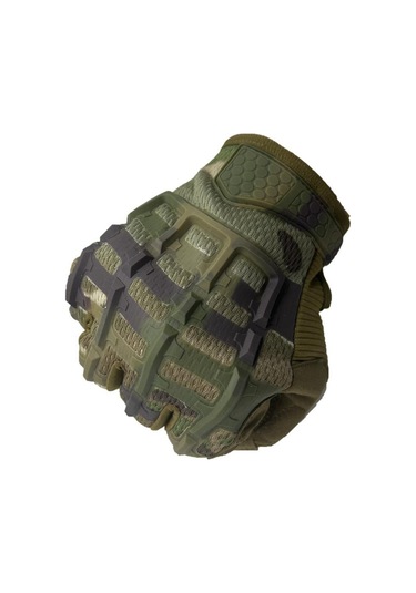 Kauçuk Masfal L Beden Cay235 Taktikal Eldiven Kamuflaj