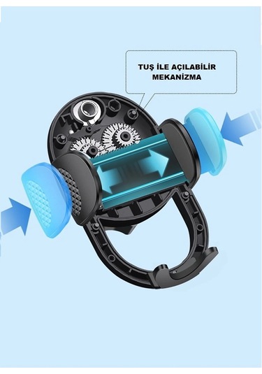 Araç Içi Otomatik Elite Versiyon Telefon Tutucu Cam Ve Torpido