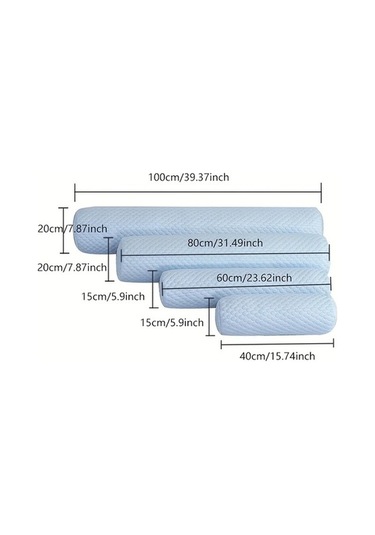 Trendooze Modern Jel Yastık Yeşil 15.75x5.91inch Bel Destekli Yuvarlak Koltuk Yastığı Yeşil Yeşil