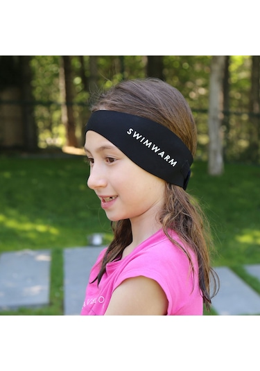 Owli Swimwarm Kulak Koruyucu Çocuk Siyah-Siyah