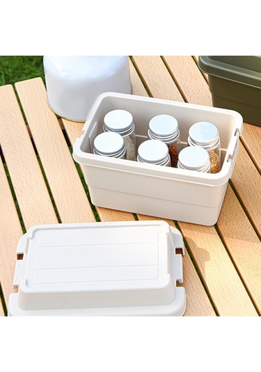 Suntek Açık Saklama Kutusu Kamp Seyahat Yürüyüş Bej Bej