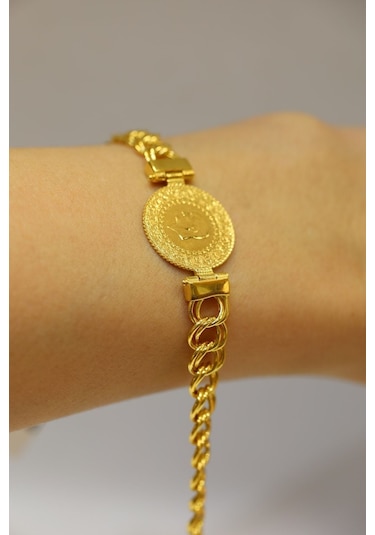 Yenigün Kuyumculuk 22 Ayar Çeyrek Altınlı 14 Ayar Altın Samanyolu Bileklik