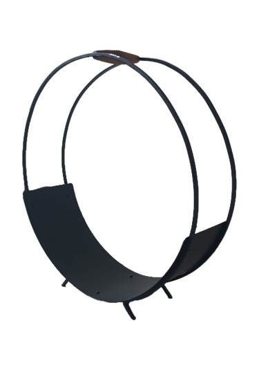 Blueflame Metal Ahşap Kulplu Dekoratif Şömine Odunluk