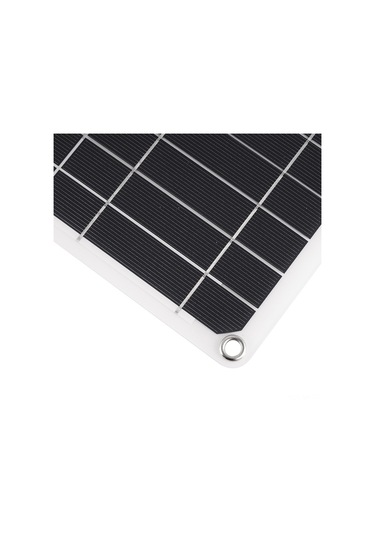 Mufunye Güneş Paneli Çekirdekli Dışarıda Kullanılamabilir 15w Beyaz Cep Telefonu Şarj Aleti Dc Kablolu, 12v Çıkışlı Güneş Enerjisi Şarj Cihazı