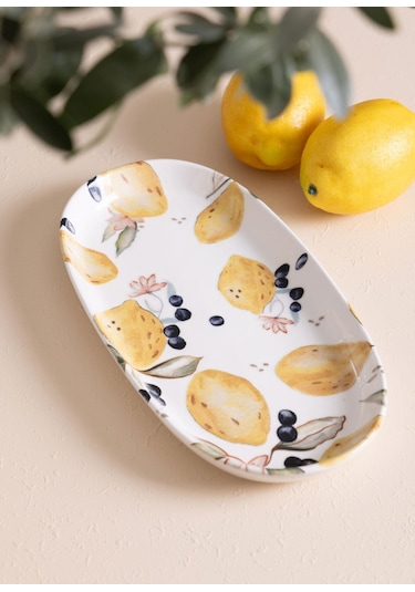 The Mia Limoncello Oval Servis 2li 29 Cm Lmn024 Çok Renkli