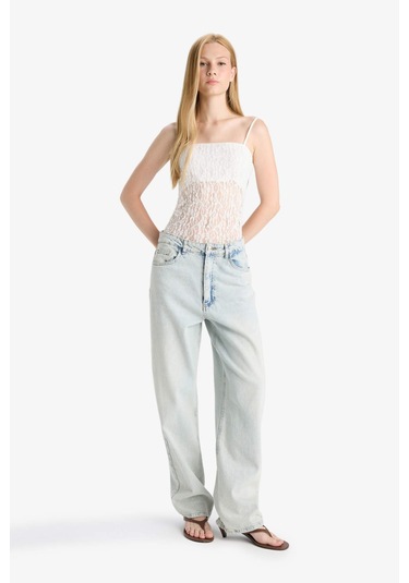 Defacto Coool Fitted Dantel Bodysuit F7895ax25hswt32 Beyaz