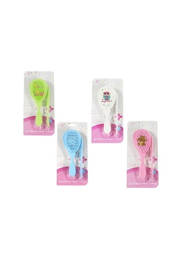 Adet/takım Yumuşak Yürümeye Başlayan Fırça Tarak Fırça Karikatür Bebek Saç Fırçası Yenidoğan Saç Fırçası Bebek Tarak Kafa Masajı Bebek Bakımı