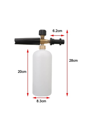 1l Araba Sabun Köpük Jeneratörü Yüksek Basınçlı Yıkama Makinesi Karcher Uyumlu K2 K3 K4 K5 K6 K7 Kar Köpük Aparatı Ayarlanabilir Püskürtme Memesi
