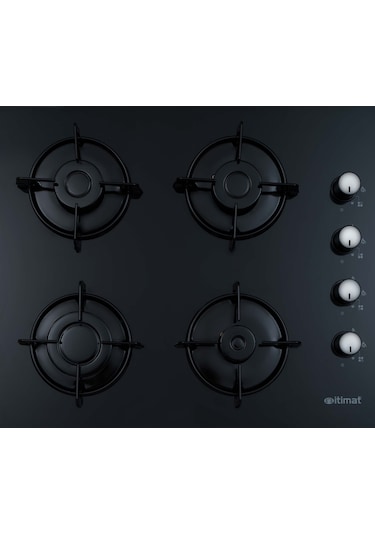 İtimat 1531 - 6021 2'li Ankastre Cam Büyü Set Siyah